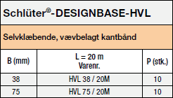 Schlüter®-DESIGNBASE-HVL