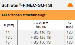 Schlüter®-FINEC-SQ-TSI