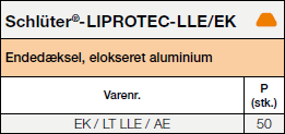 Schlüter®-LIPROTEC-LLE/EK Endekappe