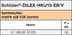 Schlüter®-DILEX-HKU  Tables 37077