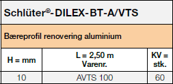 Schlüter®-DILEX-BT /VTS