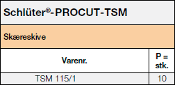 Schlüter-PROCUT-TSM