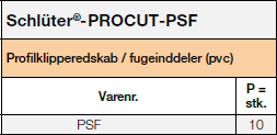 Schlüter-PROCUT-PSF