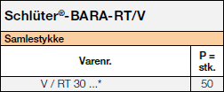 Schlüter-BARA-RT/V