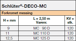 Schlüter-DECO-MC