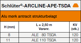 Schlüter®-ARCLINE-APE-TSDA