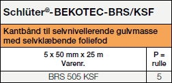 Schlüter-BEKOTEC-BRS/KSF