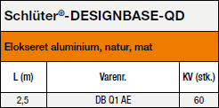 <a name='qd'></a>Schlüter®-DESIGNBASE-QD