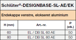 Schlüter®-DESIGNBASE-SL/EK