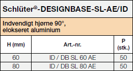 Schlüter®-DESIGNBASE-SL/ID