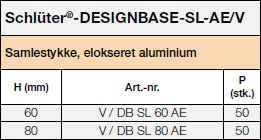 Schlüter®-DESIGNBASE-SL/V