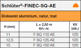 <a name='sq'></a>Schlüter®-FINEC-SQ-AE