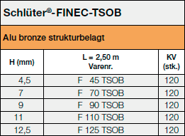 Schlüter®-FINEC-TSOB