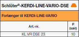  Schlüter®-KERDI-LINE-VARIO-DSE 23
