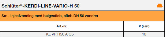  Schlüter®-KERDI-LINE-VARIO-H 50