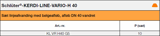  Schlüter®-KERDI-LINE-VARIO-H 40