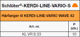 Schlüter®-KERDI-LINE-VARIO-S