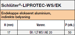 Schlüter®-LIPROTEC-WS/EK Endekappe