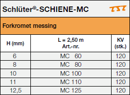 Schlüter®-SCHIENE-MC