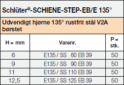 Schlüter®-SCHIENE-STEP-EB/E 135°