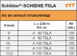Schlüter®-SCHIENE-TSLA