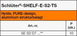 Schlüter-SHELF-E-S2-TS PURE