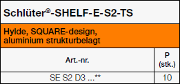 Schlüter-SHELF-E-S2-TS SQUARE