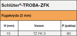 Schlüter®-TROBA-ZFK