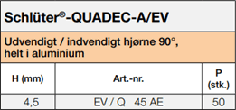 Schlüter-QUADEC-A/EV
